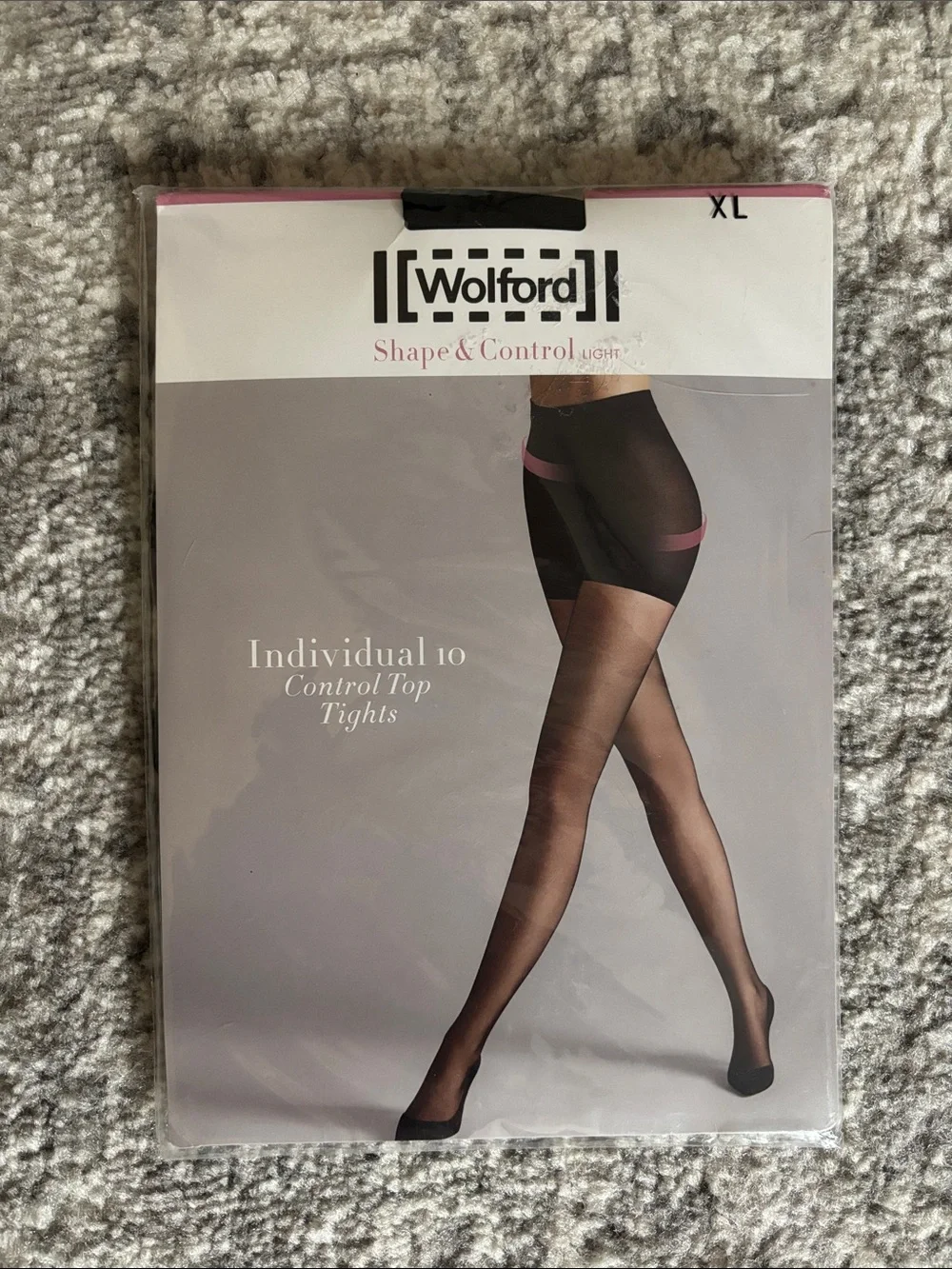 Wolford Shape Control Light Individual 10 Control Top Tights Size XL Black NWT